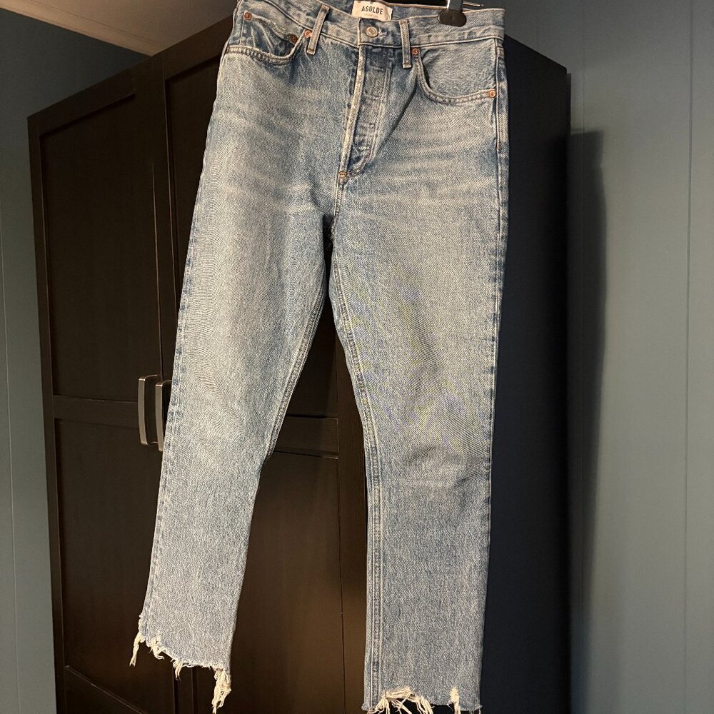AGOLDE Blue Riley Jeans Size 27